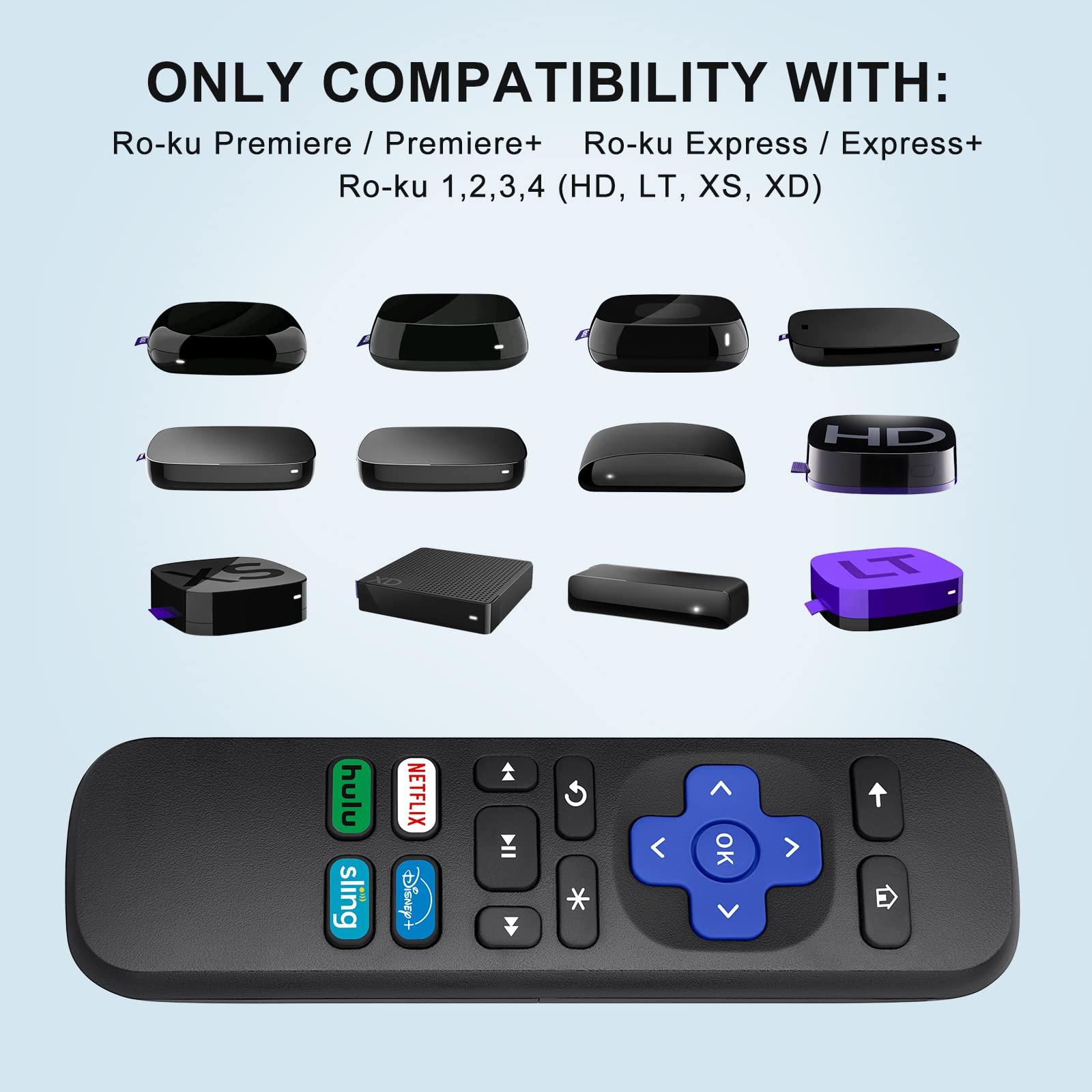 Marvour Remote Control Replacement for Roku 1, 2, 3, 4 and Express. [NOT for Any Roku Stick or TV]