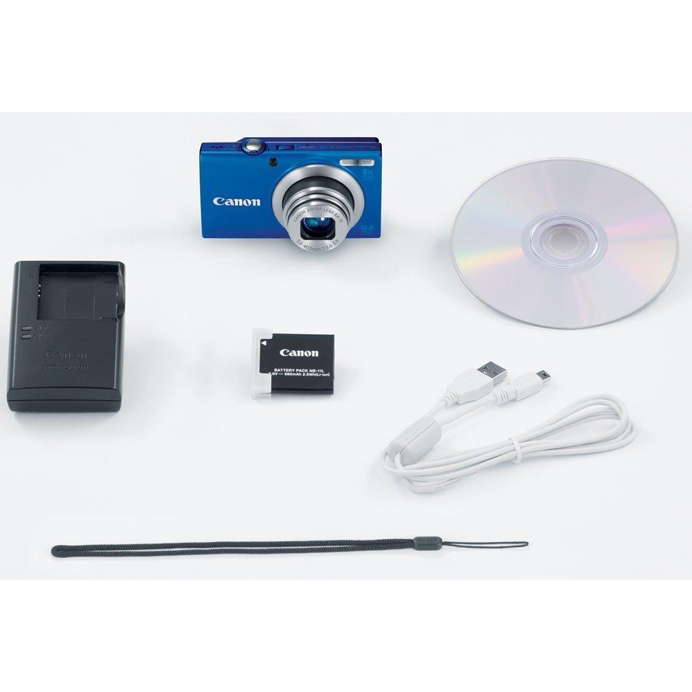 Canon Canon PowerShot A4000 is 16.0 MP Digital Camera with 8X Optical Image Stabilized Zoom 28mm Wide-Angle Lens with 720p HD Video Recording and 3.0-Inch LCD (Blue) (Renewed)