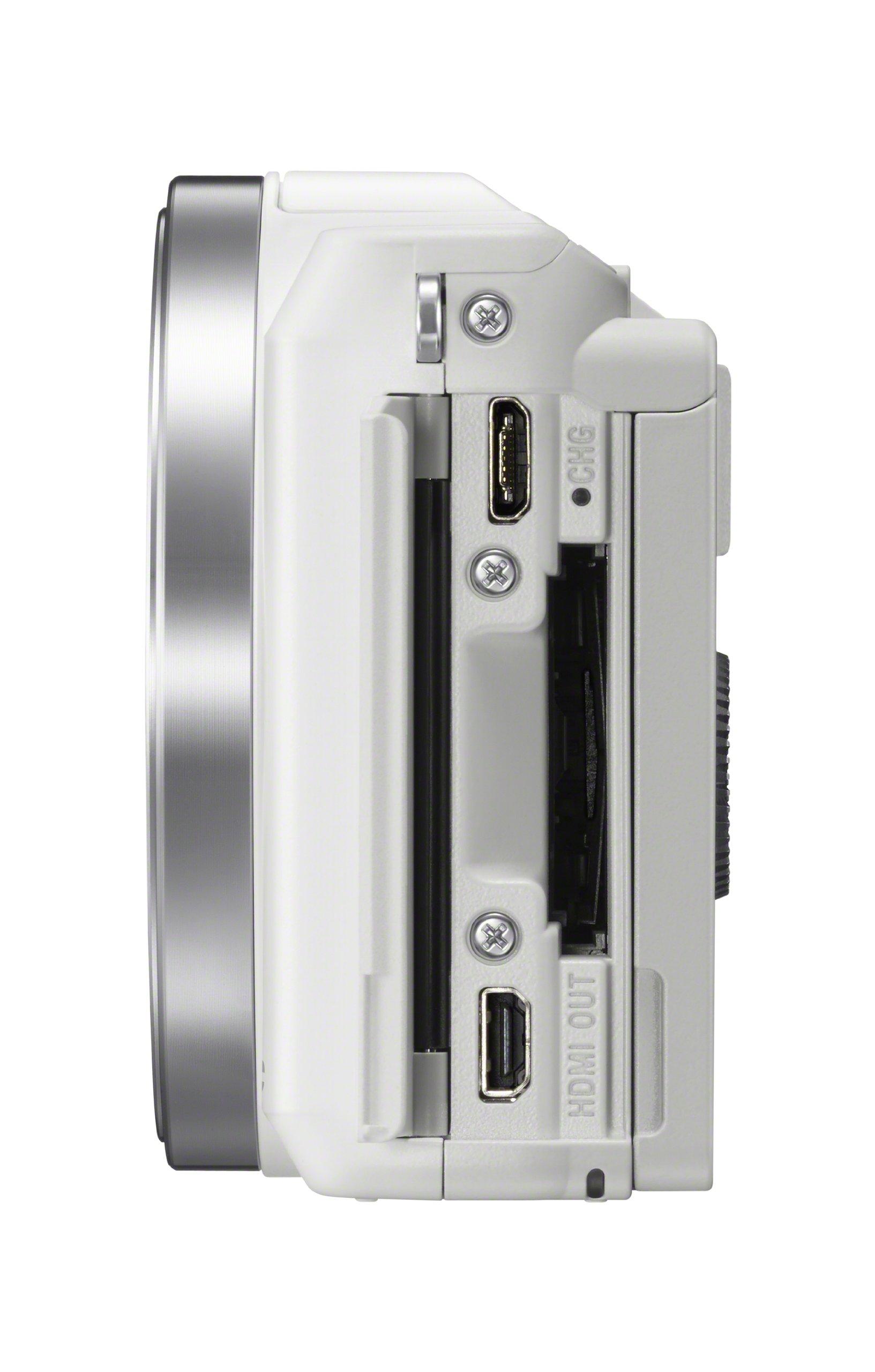 Sony Sony Alpha a5000 Mirrorless Digital Camera with 16-50mm OSS Lens (White) (Renewed)