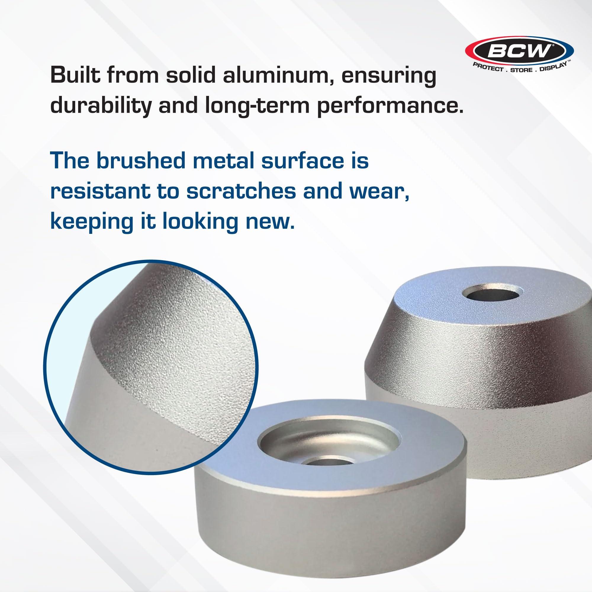 BCW BCW 7 Inch Record Player Adapter - Classic | Aluminum 45RPM Record Adapter | Universal Fit, Turntable Spindle Adapter for Enhanced Vinyl Playback Stability | 45RPM Vinyl Record Centering Accessory