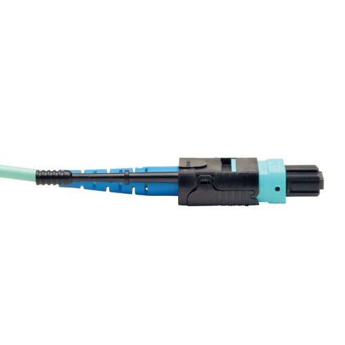 Tripp Lite Tripp Lite MTP / MPO Patch Cable 100GBASE-SR10, CXP, 24 Fiber, 100GbE OM3 Plenum-rated - Aqua, 2M (6-ft.)(N846-02M-24-P)