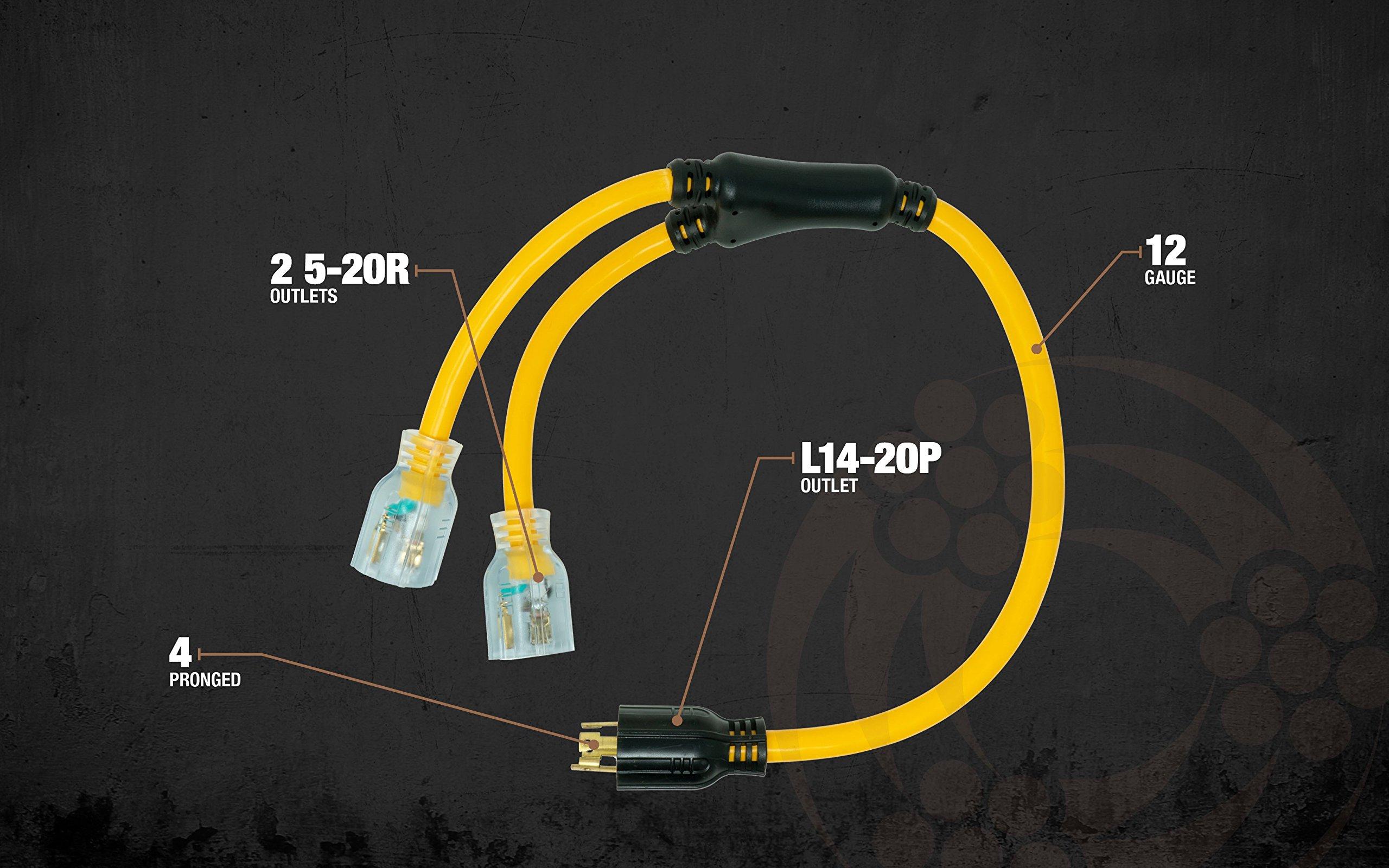 Coleman Cable Coleman Cable 19248802 01924 Ext Cord, One Size, Yellow