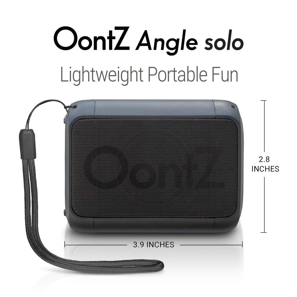 Cambridge Soundworks OontZ Angle Solo Portable Bluetooth Speaker 5.0-5W Sound, 10-Hr Battery, 100ft Wireless Range, IPX5 Water-Resistant, Budget-Friendly Small Speaker for Travel, Party, Outdoor or Home (Black)