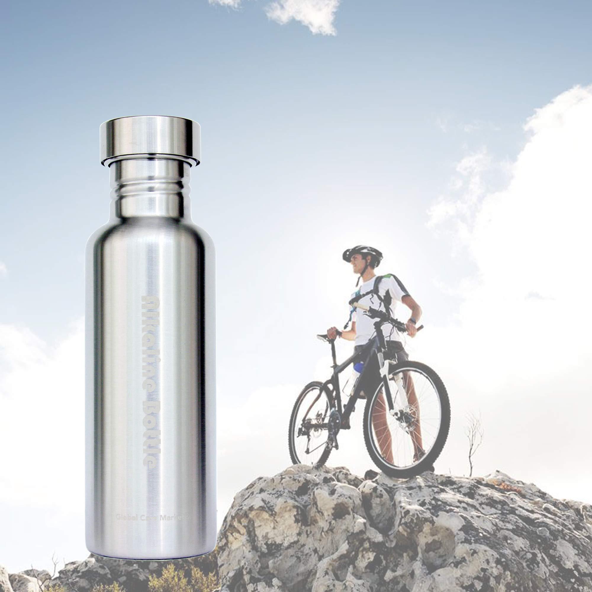 Global Care Market Global Care Market New Alkaline Water Bottle | Big Nano Energy Water Flask Stainless Steel Water Filter Bottle to Naturally Enhance Drinking Water
