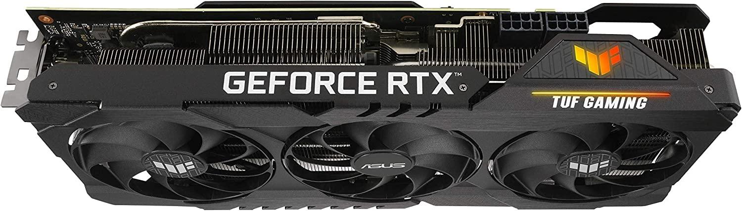 ASUS ASUS TUF Gaming NVIDIA GeForce RTX 3080 Graphics Card (PCIe 4.0, 10GB GDDR6X, HDMI 2.1, DisplayPort 1.4a, Dual Ball Fan Bearings, Military-Grade Certification, GPU Tweak II) (Renewed)