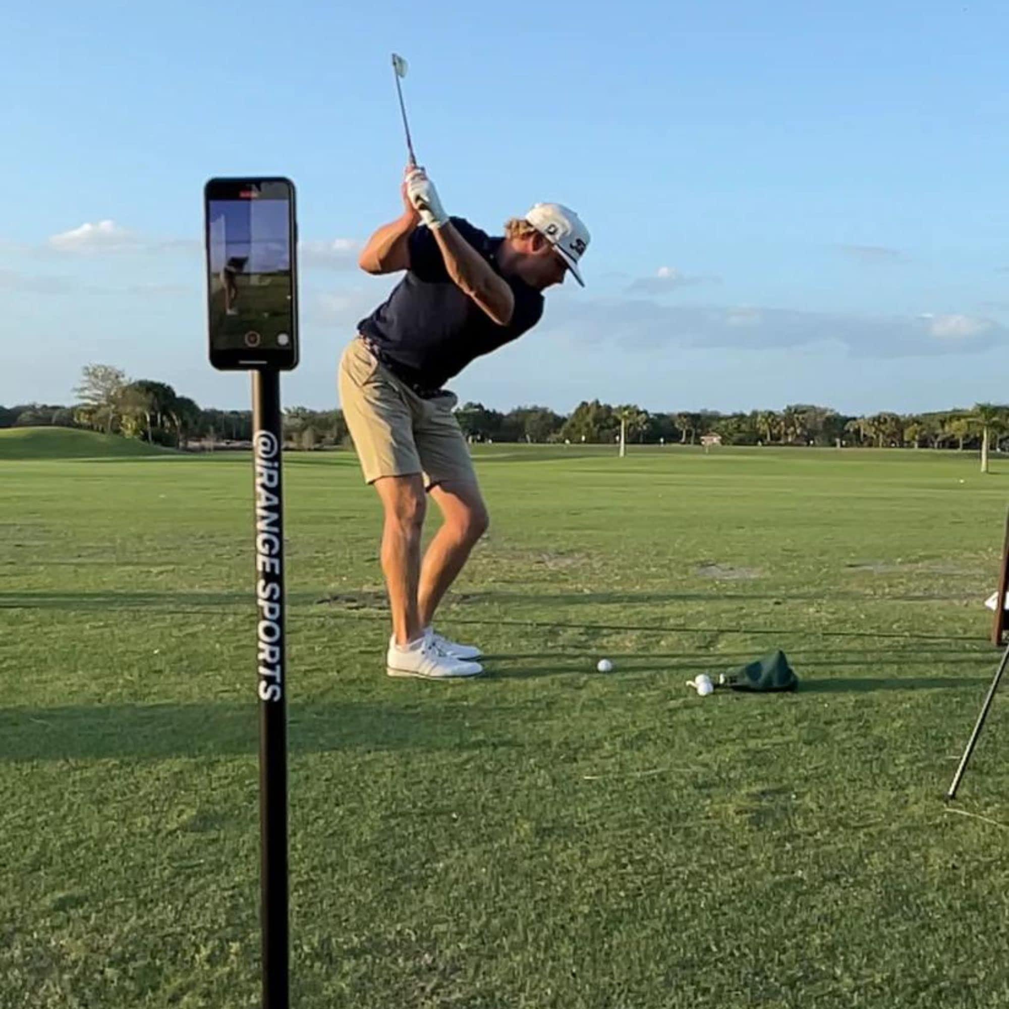 iRangeSports @iRangeSports Stick EXT w/MagSafe Compatible Puck - Lightweight & Portable Phone Stand - Easily Film Steady Video On and Off The Golf Course - 5 Stars
