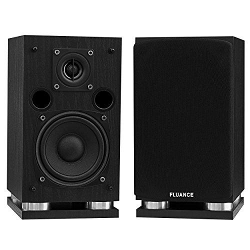 Fluance Fluance Elite High Definition Compact Surround Sound Home Theater 5.0 Channel Speaker System Including 2-Way Bookshelf, Center Channel and Rear Surround Speakers - Black Ash (SX50BC)