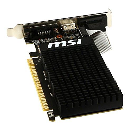 MSI MSI NVIDIA GeForce GT710 Equipped with GDDR3 1GB Graphics Board VD5932 GT710 1GD3H LP