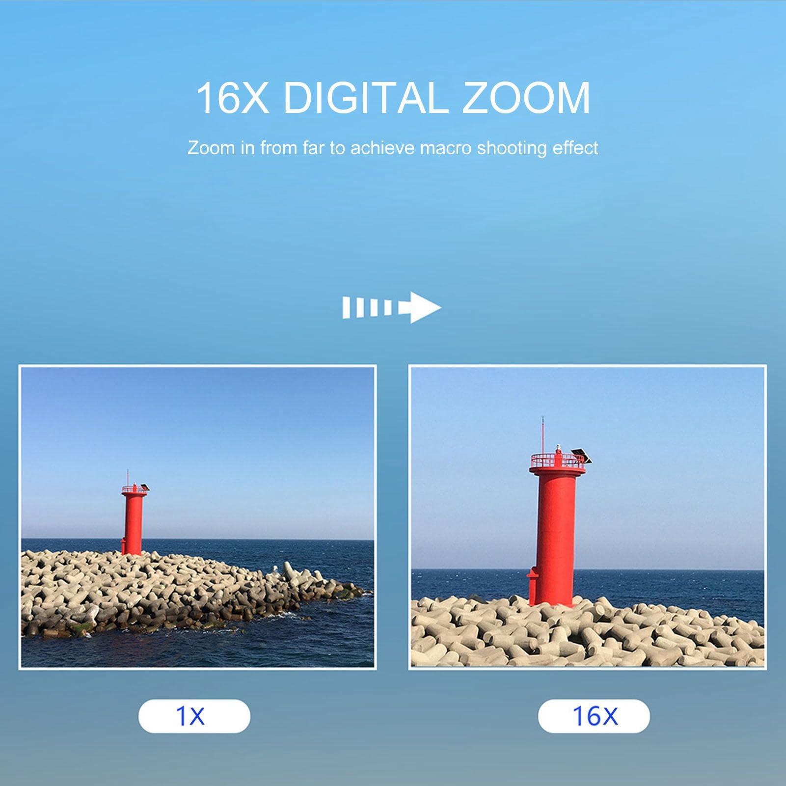 Sanpyl Digital Camera, FHD 1080P 44MP Autofocus Vlogging Camera with 2.5in IPS HD Screen, 16X Digital Zoom, Anti Shake Compact Small Vedio Camera for Boys Girls Kids ()