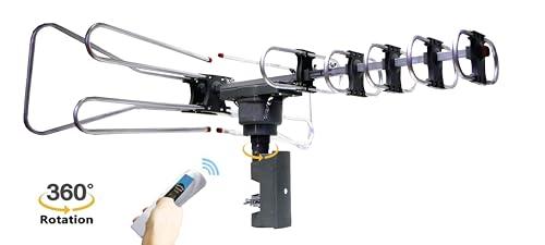 Naxa Electronics Naxa Electronics NAA-350 High Powered Amplified Motorized Outdoor Antenna for HDTV and ATSC Digital Television