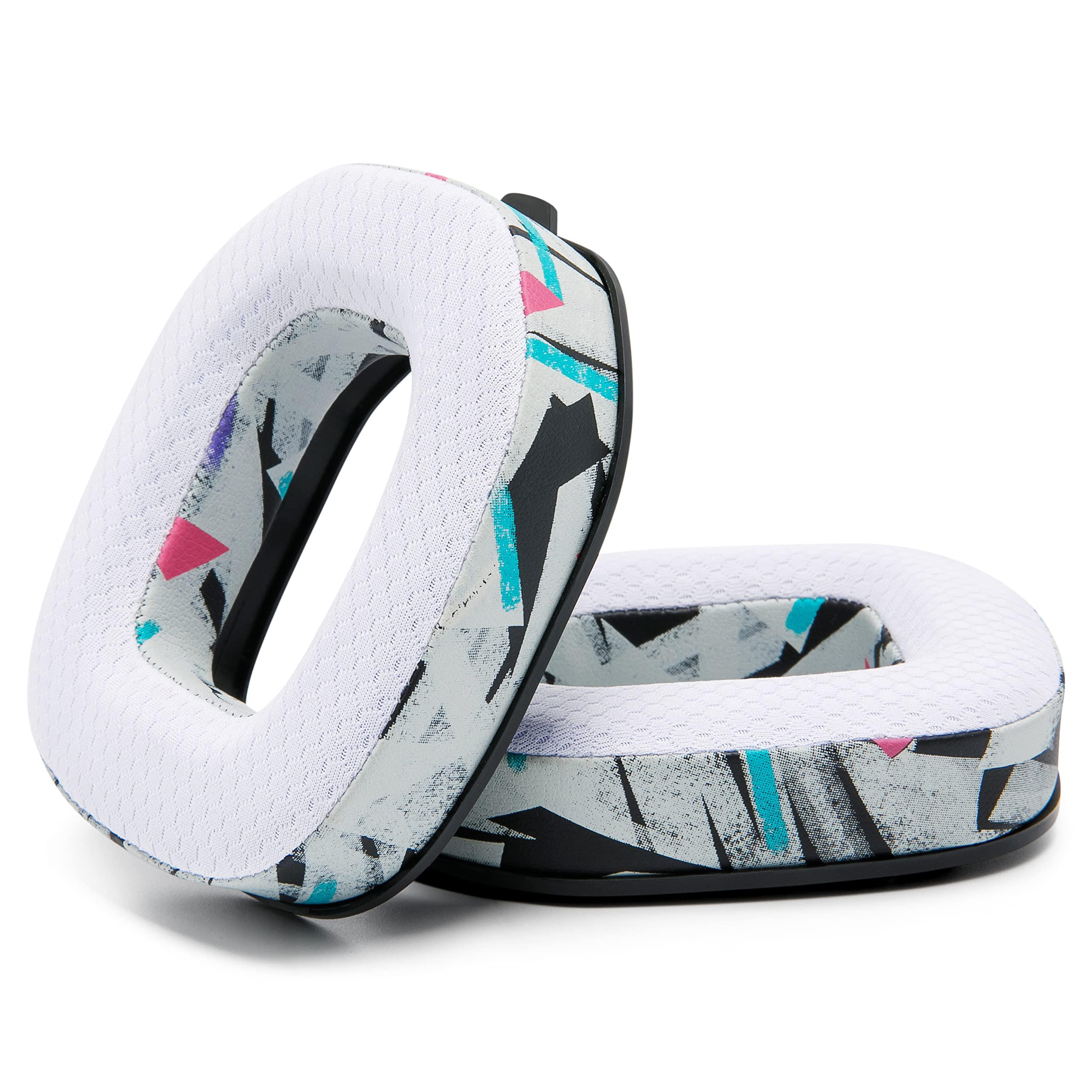 WC WC Freeze A50 - Cooling Gel Replacement Earpads for Astro A50 Gen 4, Gen 5 and A50X Only, Made by Wicked Cushions, Improved Durability, Thickness and Sound Isolation | 90's White