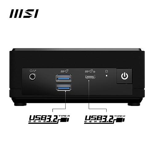 MSI MSI Cubi N ADL Mini PC: Intel Pentium N200, Wi-Fi, Thunderbolt Type-C, Black, Non-OS/Barebone: ADL-019BUS