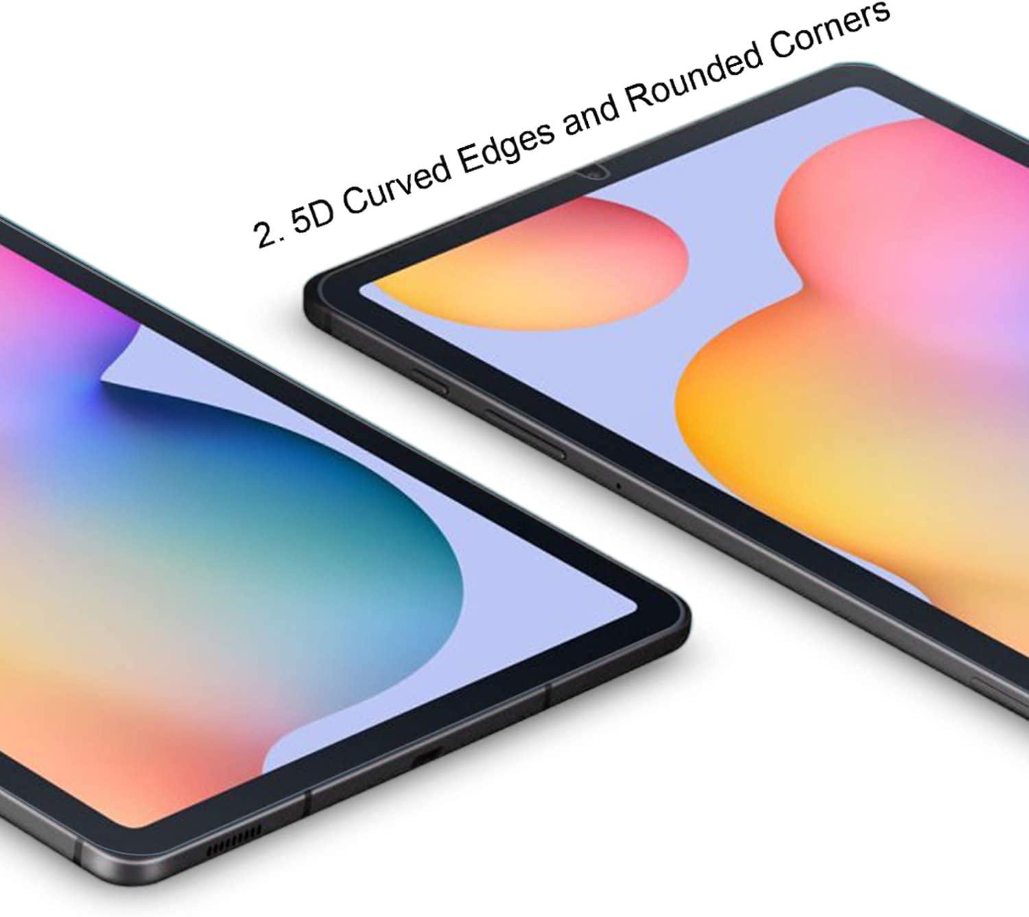 DIEBI [2-Pack] Galaxy Tab S6 Lite Screen Protector, Tempered Glass Screen Protector for Samsung Galaxy tab S6 lite 10.4 Inch 2024/2022/2020(SM-P620/P625/P613/P619/P615/P610) 10.4 Inch, with S Pen Compatible