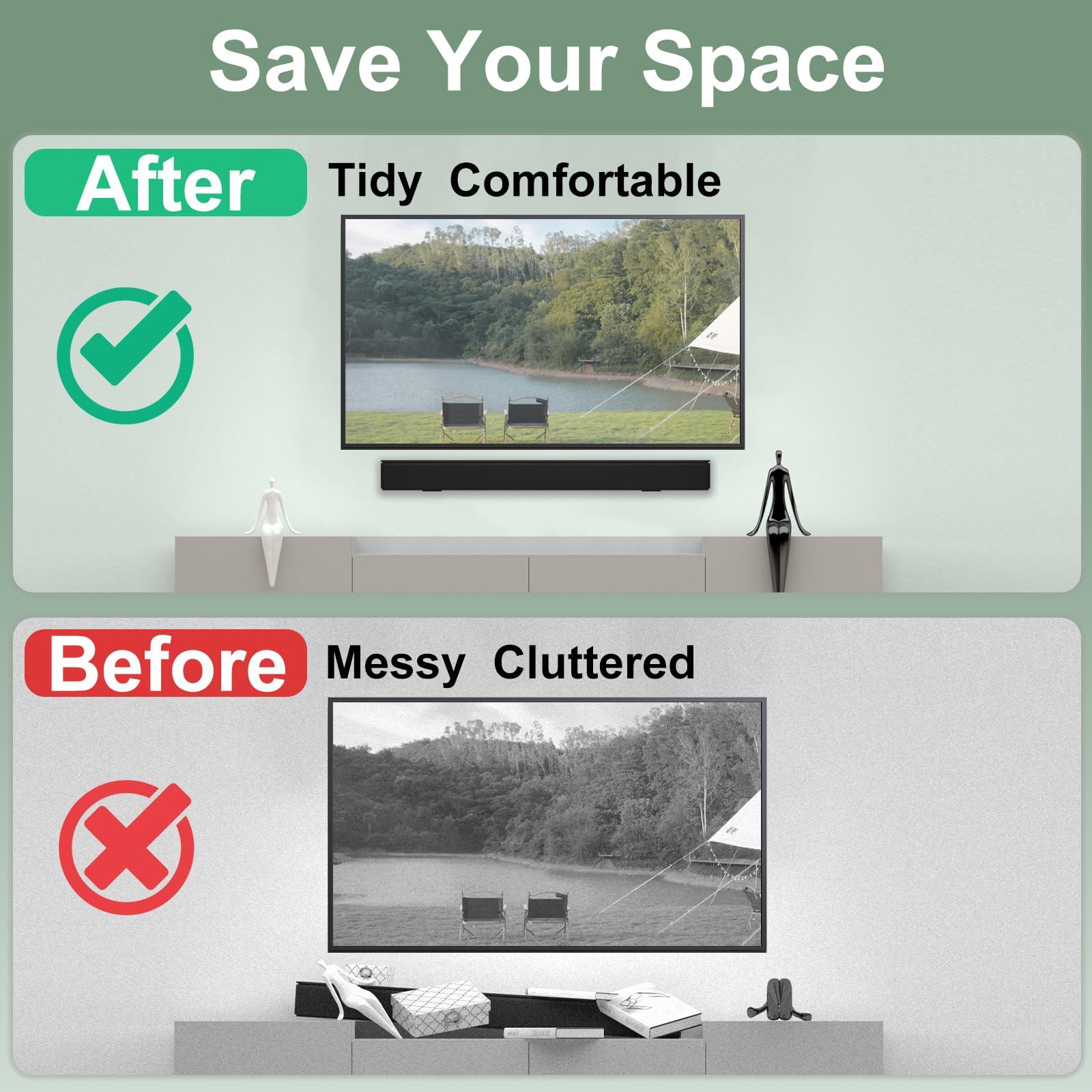 Dinghosen Dinghosen Soundbar Wall Mount for Bose WB-300 SoundTouch 300 Soundbar 500 Soundbar 600 Soundbar 700 Soundbar 850 Soundbar 900 Soundbar 950 for Bose Soundbar Mount, for Bose Soundbar Mounting Bracket