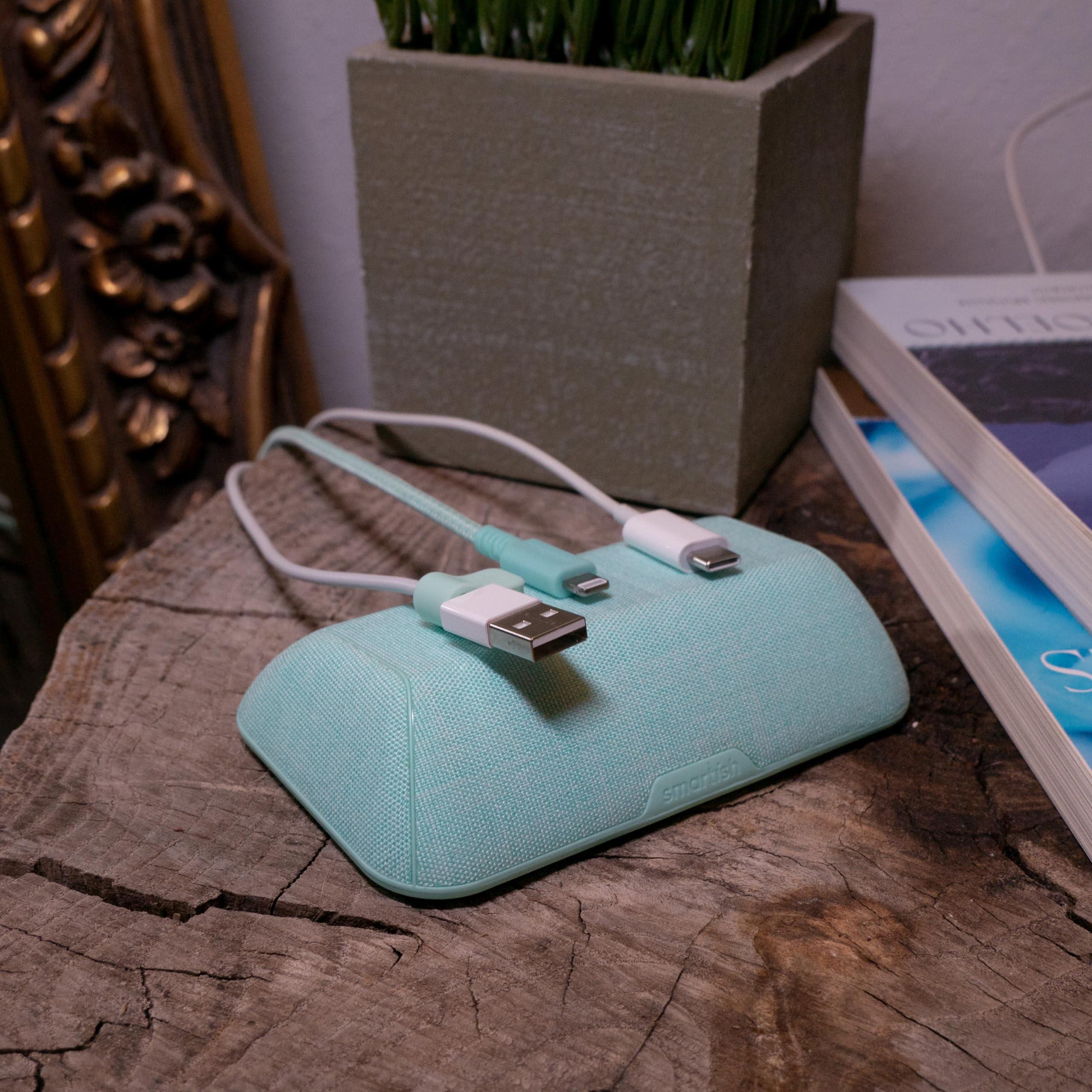 Smartish Smartish Magnetic Cord Holder - Bigger Cable Wrangler Organizer with Magnet Clips for Charger Management on Desktop, Nightstand, or Side Table - Holds 6+ Cables - I'm Blushing