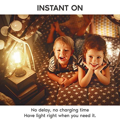 LUXRITE LUXRITE Vintage A19 LED Light Bulbs 60W Equivalent, 3000K Soft White Dimmable, 800 Lumens, Standard LED Edison Bulb 8W, UL Listed, E26 Base (4 Pack)