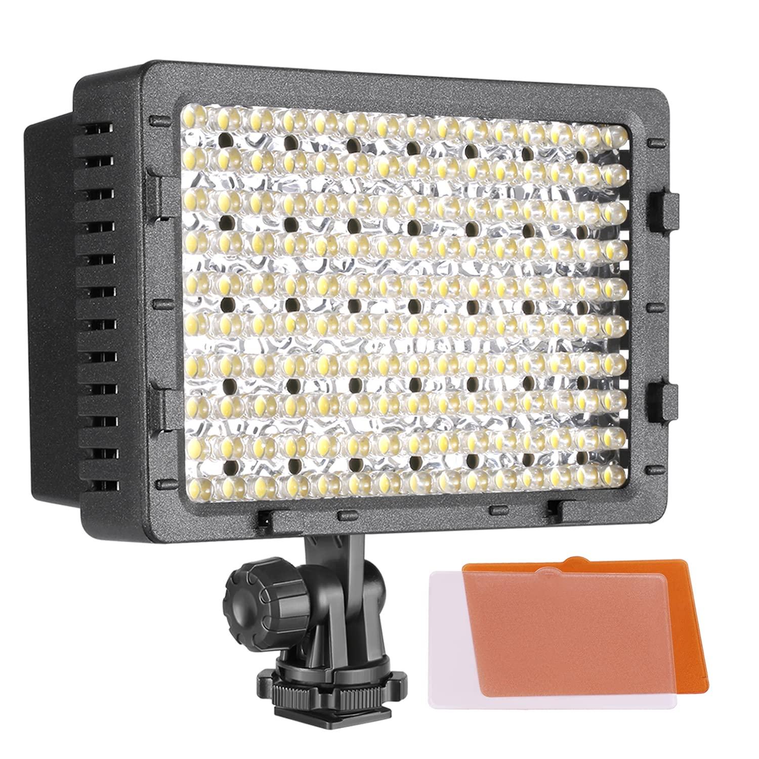 Neewer NEEWER® 160 LED CN-160 Dimmable Ultra High Power Panel Digital Camera / Camcorder Video Light, LED Light compatible with Canon, Nikon, Pentax, Panasonic,SONY, Samsung and Olympus Digital SLR Cameras