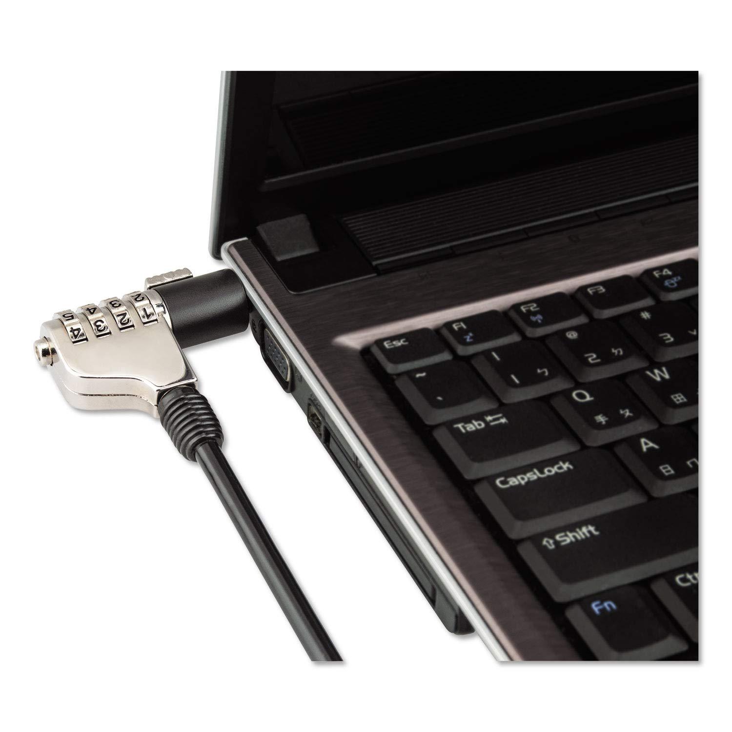 Innovera Innovera Combination Laptop Lock, 6 Ft Steel Cable