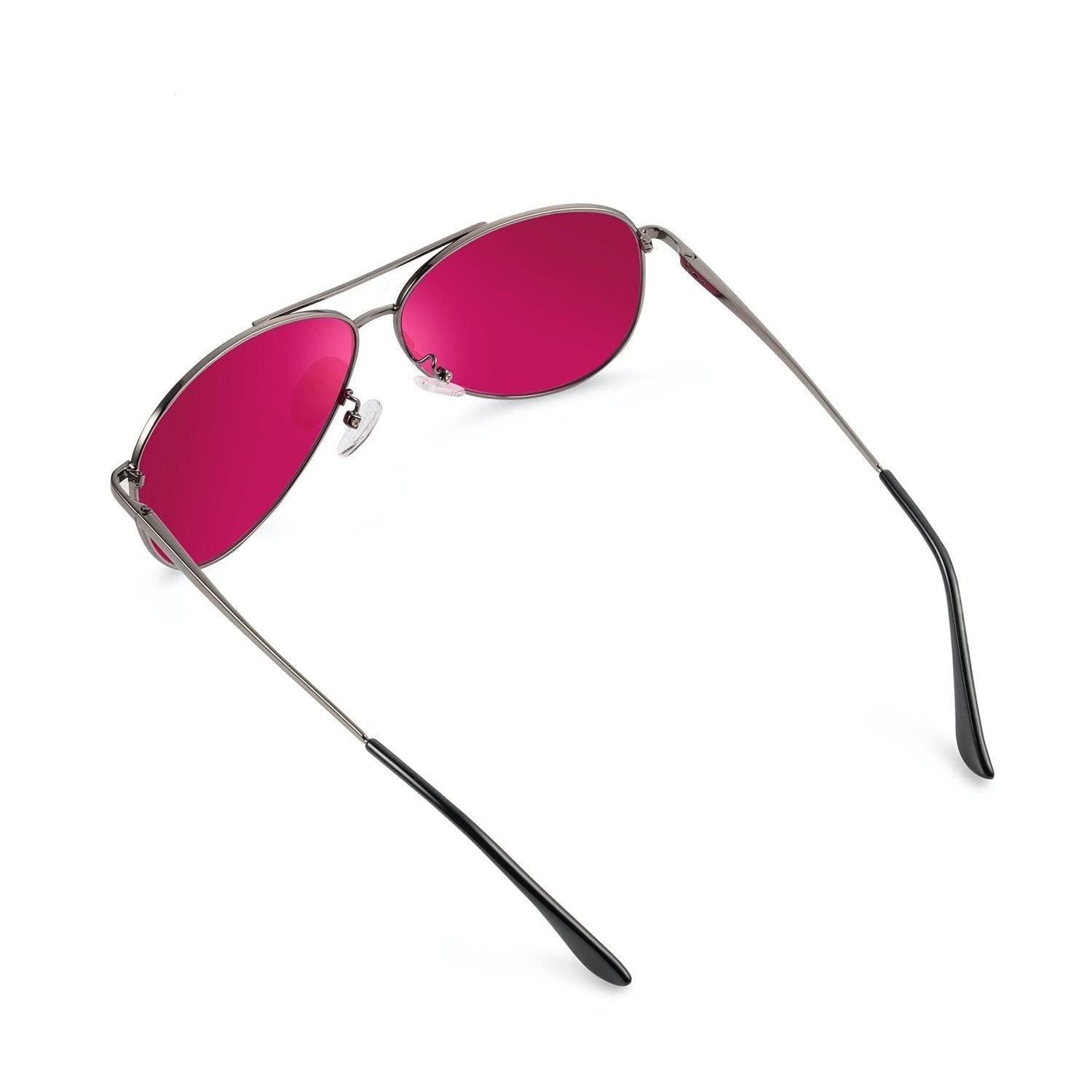 Pilestone Pilestone TP-035 Lens B Color Blind Glasses Aviator Style for Strong/Severe Red-Green Blindness Indoor/Outdoor Use