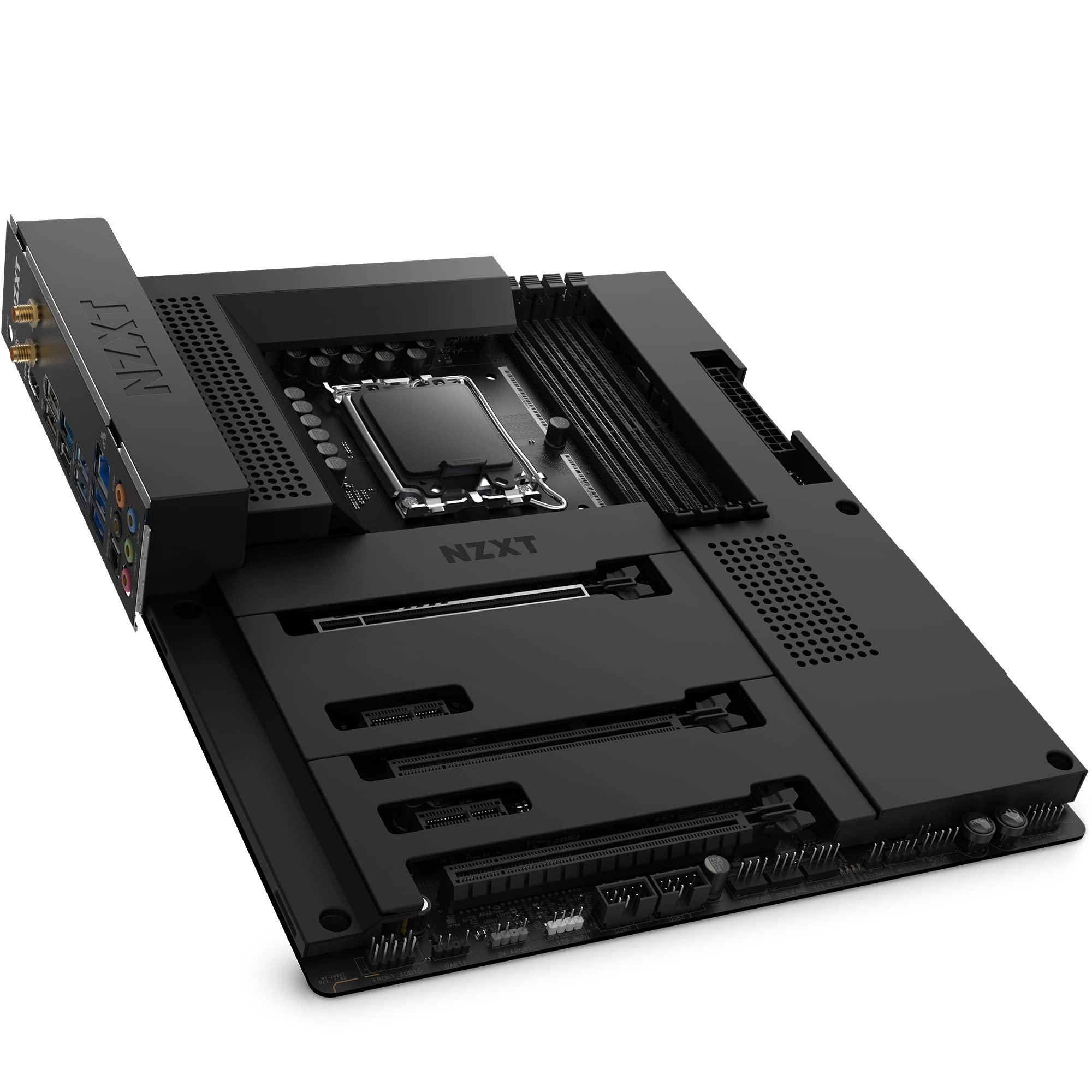 NZXT NZXT N7 Z690 Motherboard - N7-Z69XT-B1 - Intel Z690 chipset (Supports 12th Gen CPUs) - ATX Gaming Motherboard - Integrated I/O Shield - WiFi 6E connectivity - Bluetooth V5.2 - Black