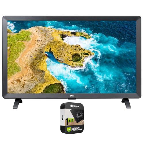 LG LG 24LQ520S-PU 24 inch Class LED HD Smart TV with webOS Bundle with 1 YR CPS Enhanced Protection Pack