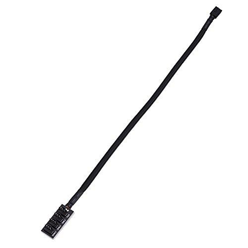 CUYT Fan Connector, 4-Pin Splitter Cable, for CPU Fan Modular Power Supply for Case Fan