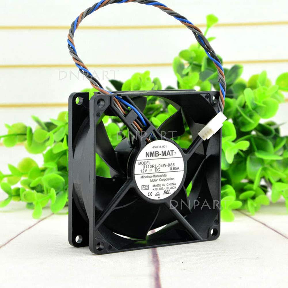DNPART DNPART Fan Compatible for NMB 3110RL-04W-B86 Fan 4pin 0.65A HP P/N: 406016-001 Cooling Fan