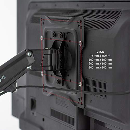 VIVO VIVO Premium Aluminum Single TV Wall Mount for 23 to 43 inch Screens, Adjustable Arm, Fits up to VESA 200x200, MOUNT-G200B