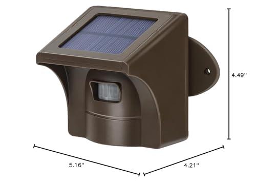 eMACROS eMACROS Long Range Solar Wireless Driveway Alarm Outdoor Weather Resistant Motion Sensor & Detector-Security Alert System-Monitor & Protect Outside Property (only Sensor)