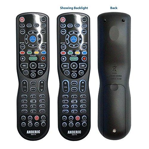 Anderic Anderic Universal for Panasonic TVs (Pre-Programmed) 4-Device Universal with Backlight and Learning - Universal Remote Control (RR0777S)
