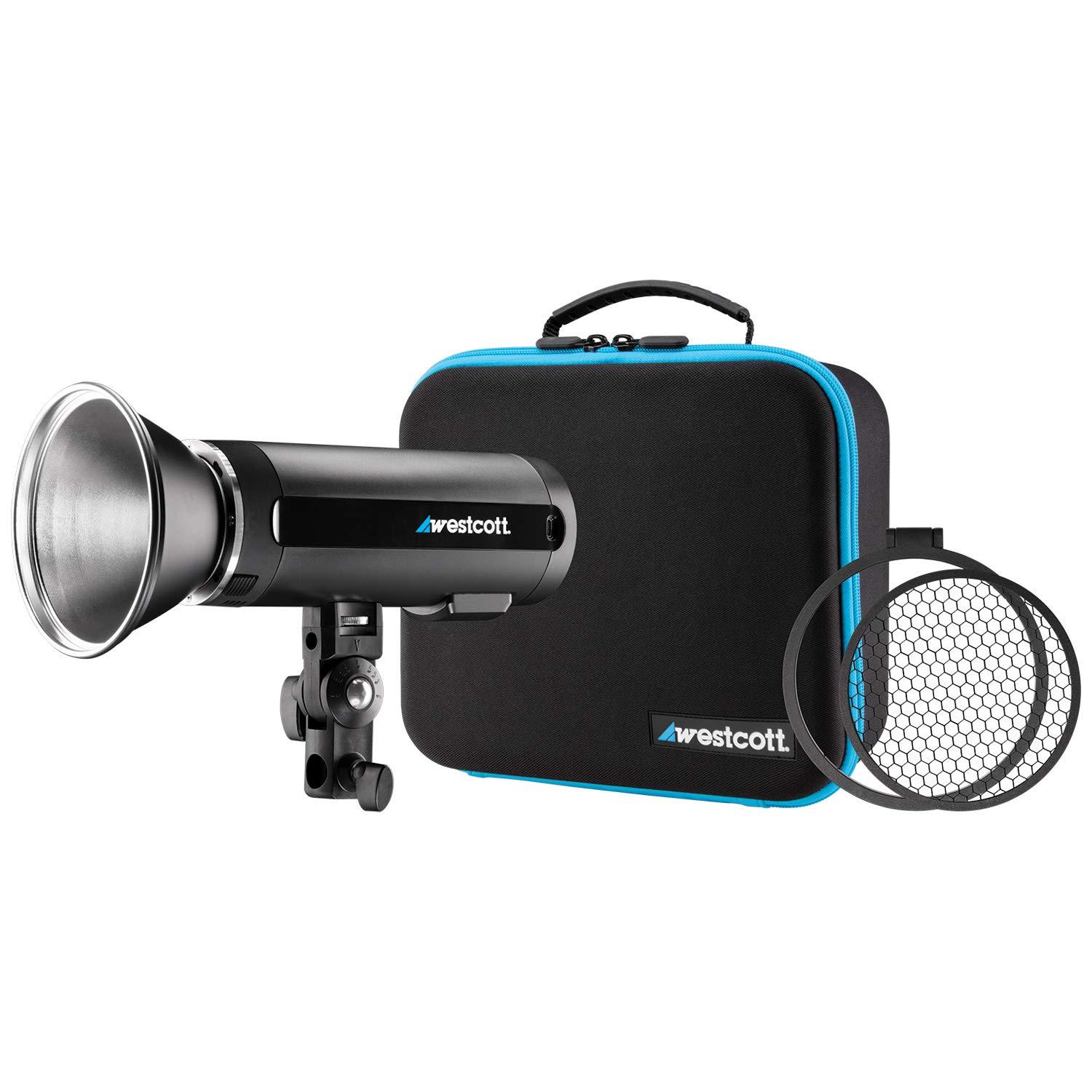 Westcott Westcott FJ200 Round Head Pocket Strobe with 1.3 sec. Recycle Time, TTL, HSS Includes Tilter Bracket, 30-Degree Honeycomb Grid with Gel Clip & Pixel Advance Accessories and Travel Bundle | FJ200