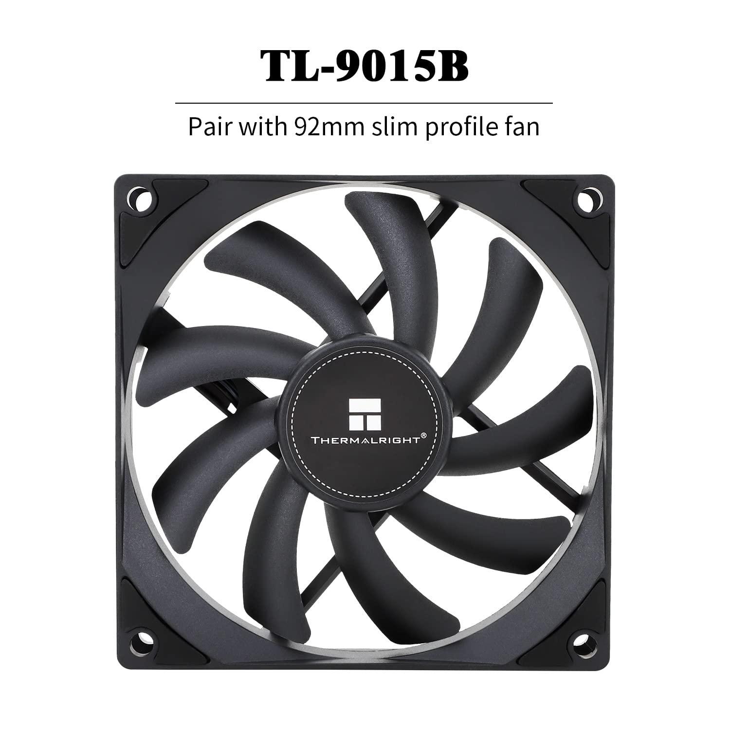 Thermalright Thermalright AXP90-X36 Black Low Profile CPU Air Cooler, 36mm Height Cooling, TL-9015B Slim PWM Fan, AGHP Technology, for AM4/AM5/Intel LGA1700/1851/1150/1151/1155/1156/1200(Black)
