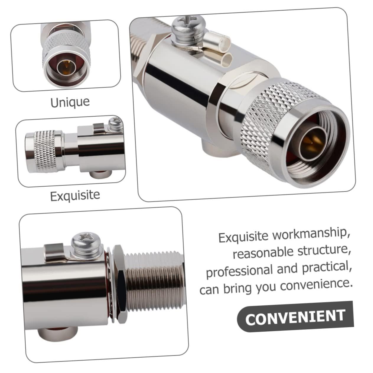 Homoyoyo Homoyoyo Coax Cable Surge Protector Outdoor Protection n Male to n Female Arrestor Protector