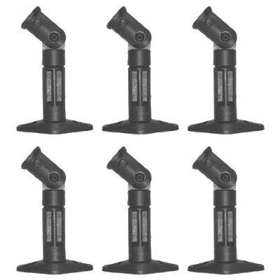 VideoSecu VideoSecu 6 Packs Black Speaker Mounts/Brackets MS20B6 1UP