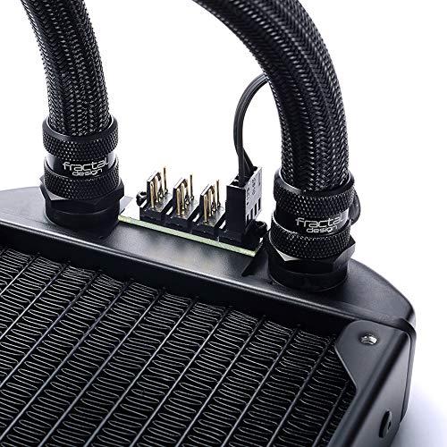 Fractal Design Fractal Design Celsius S36-360 mm Radiator Silent Liquid CPU Cooler PWM Intelligent Controls 3X Fractal Design Dynamic X2 PWM GP-12 120 mm Silent Fans Included 1/4 Inch Fitting Blackout