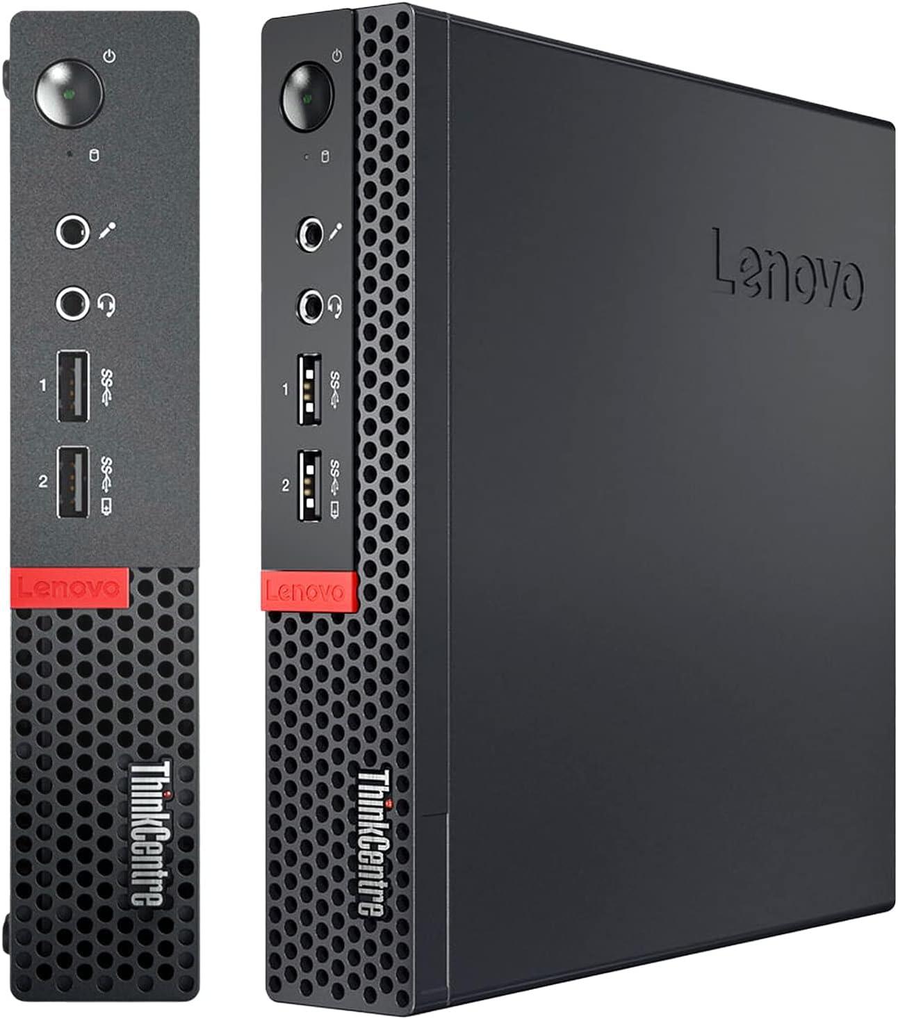 Lenovo Lenovo ThinkCentre M710q Tiny Desktop Computer, 6th Gen Intel Core i3-6100T, 16GB DDR4 RAM, 256GB SSD, DisplayPort, Keyboard and Mouse, WiFi, BT, Windows 10 Pro (Renewed)