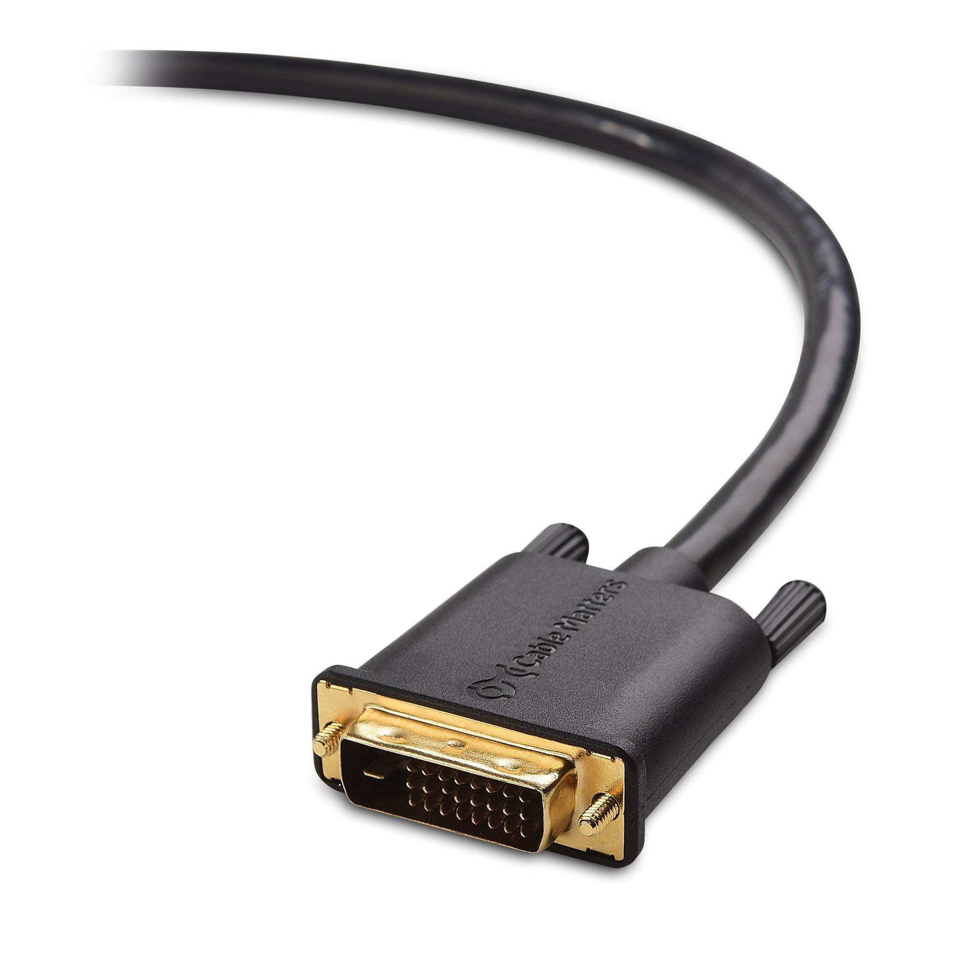 Cable Matters Cable Matters DVI to DVI Cable with Ferrites (DVI Dual Link Cable) 6 Feet & CL3-Rated Bi-Directional HDMI to DVI Cable (DVI to HDMI)