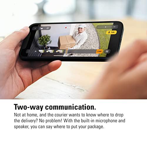 Eve Eve Outdoor Cam Secure floodlight Camera, Maximum Security & Privacy (HomeKit Secure Video), 1080p, Night Vision, Wi-Fi (2.4 GHz), Motion Sensor, Two-Way Communication, People/pet/Vehicle Detection