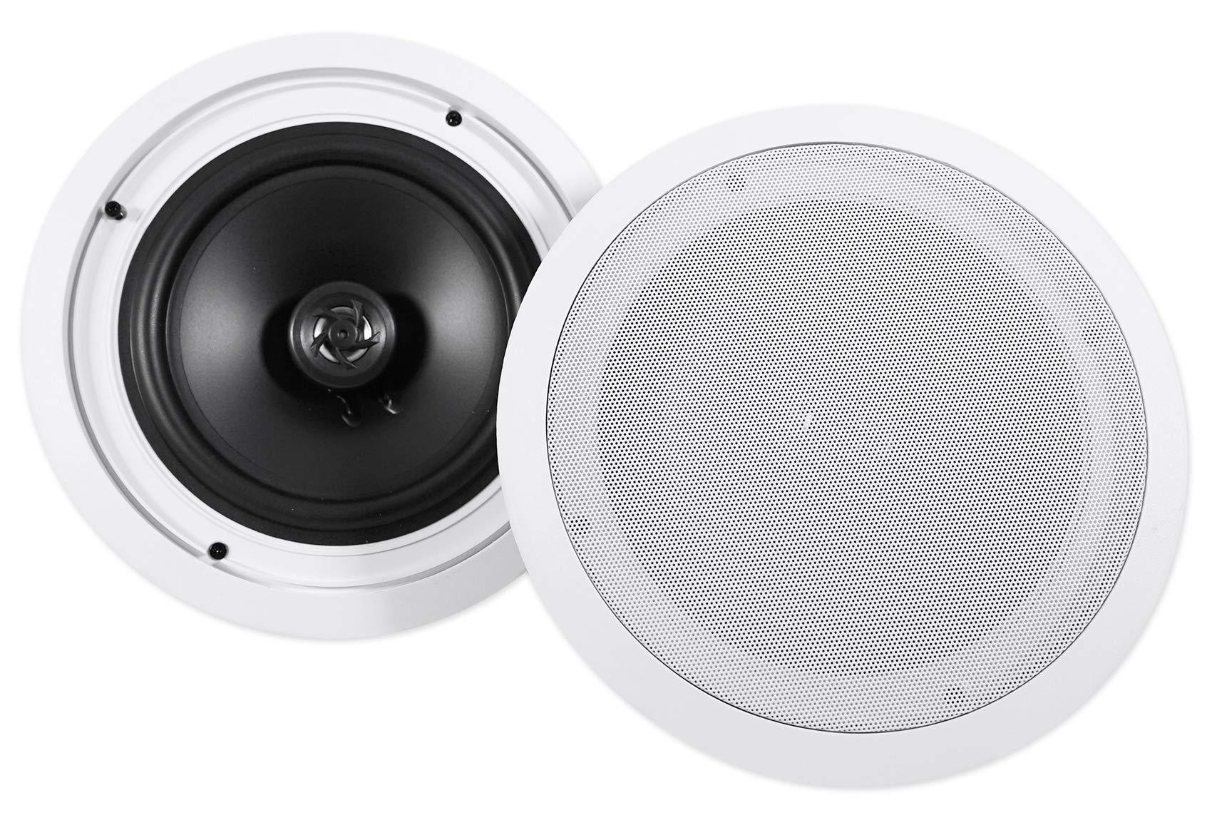 Rockville Rockville 4-Room Home Ceiling Speaker System w/ (8) 8" Speakers+4-Zone Receiver