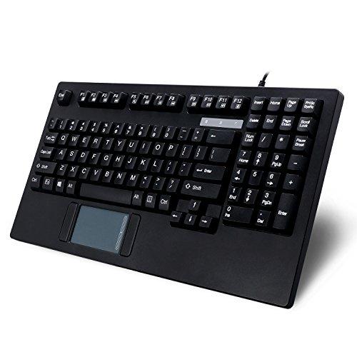 Adesso Adesso AKB-425UB - Easytouch Rackmount USB Touchpad Keyboard, Black