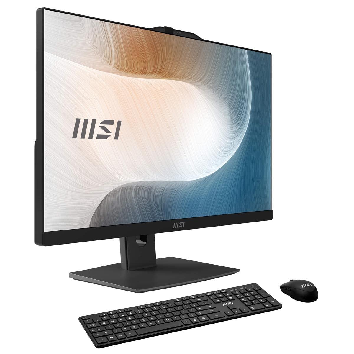 MSI MSI Modern AM242TP AIO Desktop, 23.8" FHD Touchscreen, Intel Core i7-1260P, 16GB Memory, 512GB SSD, WiFi 6, BT 5.1, FHD Webcam, Black, Windows 11 Home Plus (12M-053US)