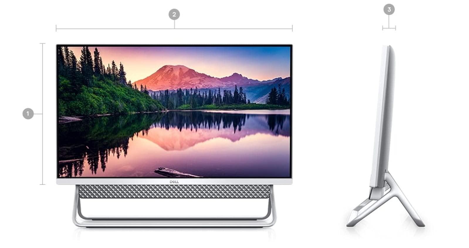 Dell Dell Inspiron 5400 AIO | 23.8" 1920x1080 FHD | Core i7-1165G7-2TB SSD Hard Drive - 8GB RAM | 4 cores @ 4.7 GHz Win 10 Pro Silver