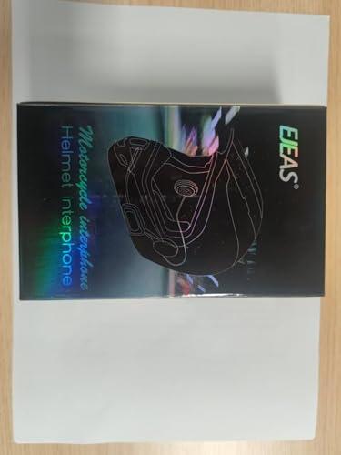 EJEAS EJEAS V4 Plus Helmet Communication System, Motorcycle Bluetooth V5.1 Headset 1500m Helmet Intercom with Noise Reduction/3D Sound/FM Radio/Hands-Free, Ideal for 2 to 4 Riders Group Talking (1PC)