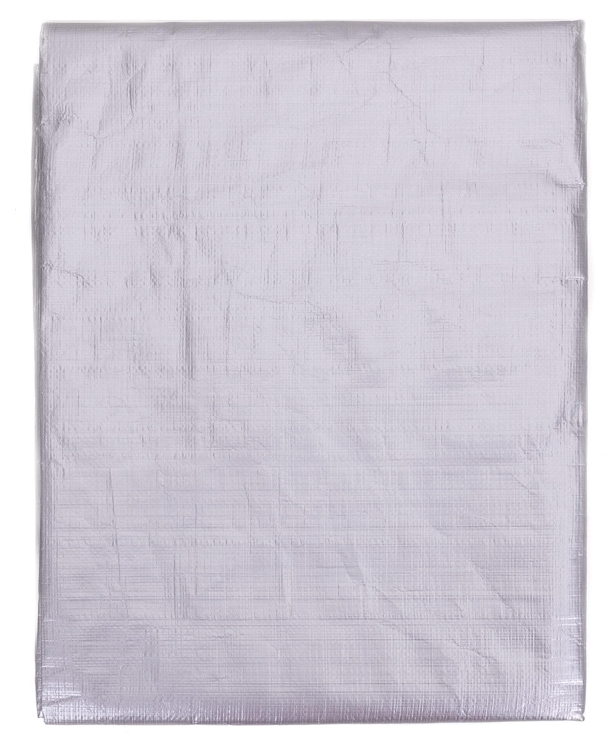 Kotap Kotap 15 x 30 Ft. Heavy-Duty Protection/Coverage Tarp, Superior Weave for Greater Longevity, 10-mil Multi-Use, Waterproof, TRS-1530, Silver (1-Pack)