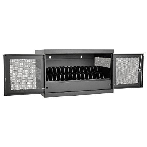 Tripp Lite Tripp Lite 16-Port AC Charging Storage Station Cabinet for Chromebooks, Laptops & Tablets, 17" Depth, Wall Mount & Cart Options (CSC16AC), Black