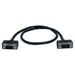 ViewSonic Viewmate Ultrathin VGA Cable - with Male to Male Connectors - 6FT - Black