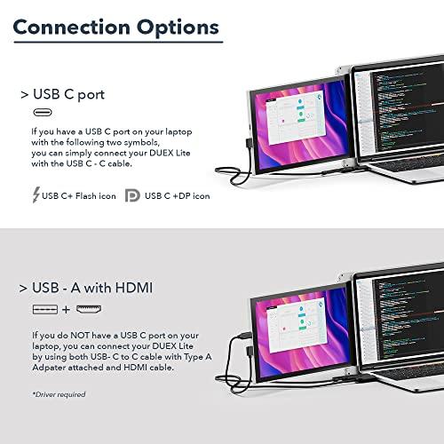 Duex Mobile Pixels DUEX Lite 12.5" 16:9 Full HD Portable Laptop LCD Monitor, Cool White