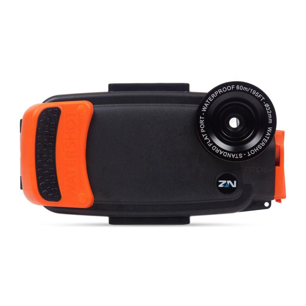 Watershot Inc. Underwater Smart Phone Camera Housing compatible with iPhone 6 Plu/6s Plus (Black/Garibaldi WS) (flat lens only)