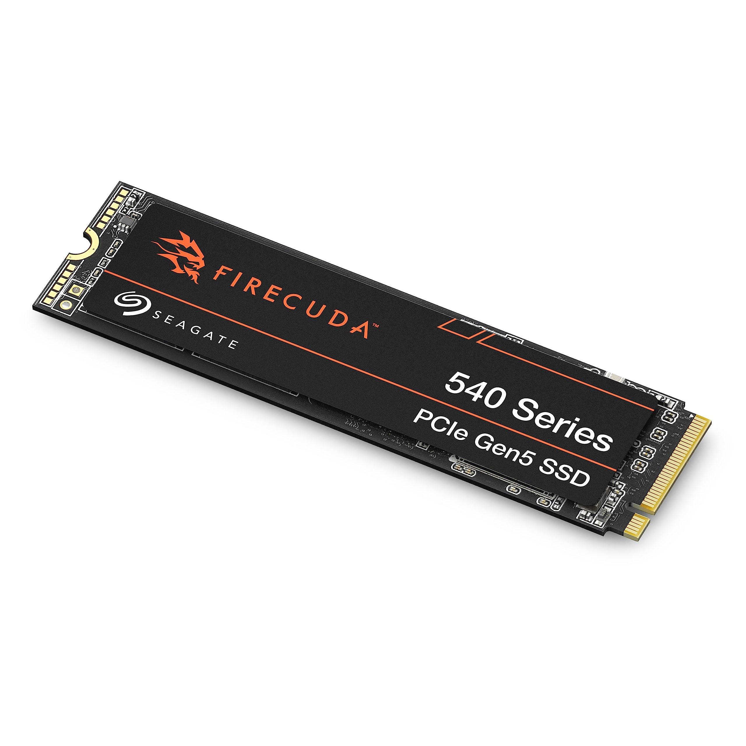 Seagate Seagate FireCuda 540 SSD 1TB Internal Solid State Drive - M.2 2280 PCIe Gen5, speeds up to 10,000MB/s and 2000TB TBW, with Rescue Services (ZP1000GM3A004)