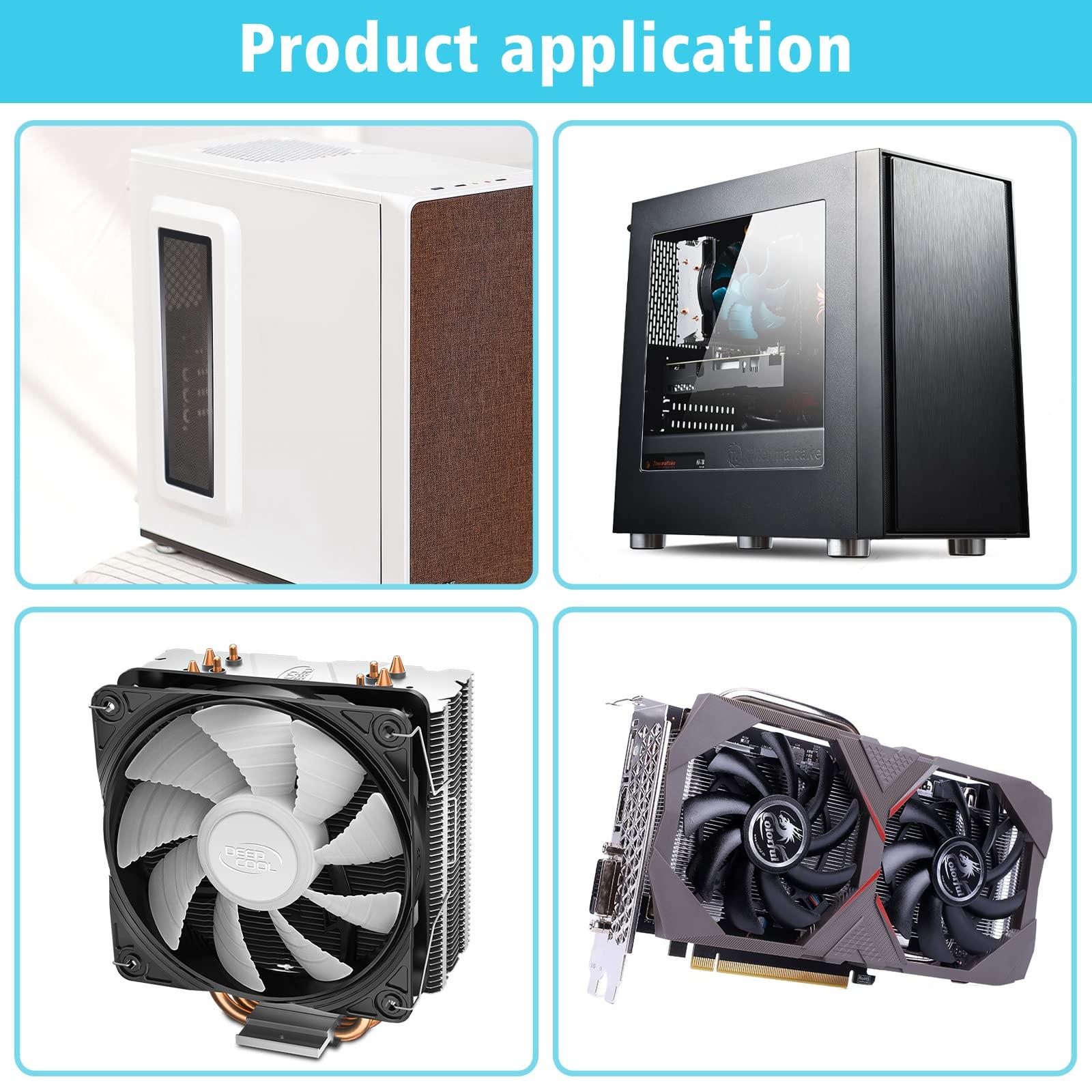 YSSHUI 360mm x 120mm PC Case Dust Mesh Filter [2 Pack], Magnetic Frame Computer Fan Dust Mesh PC Cooler Filter Dustproof PVC Cover Grills - Black